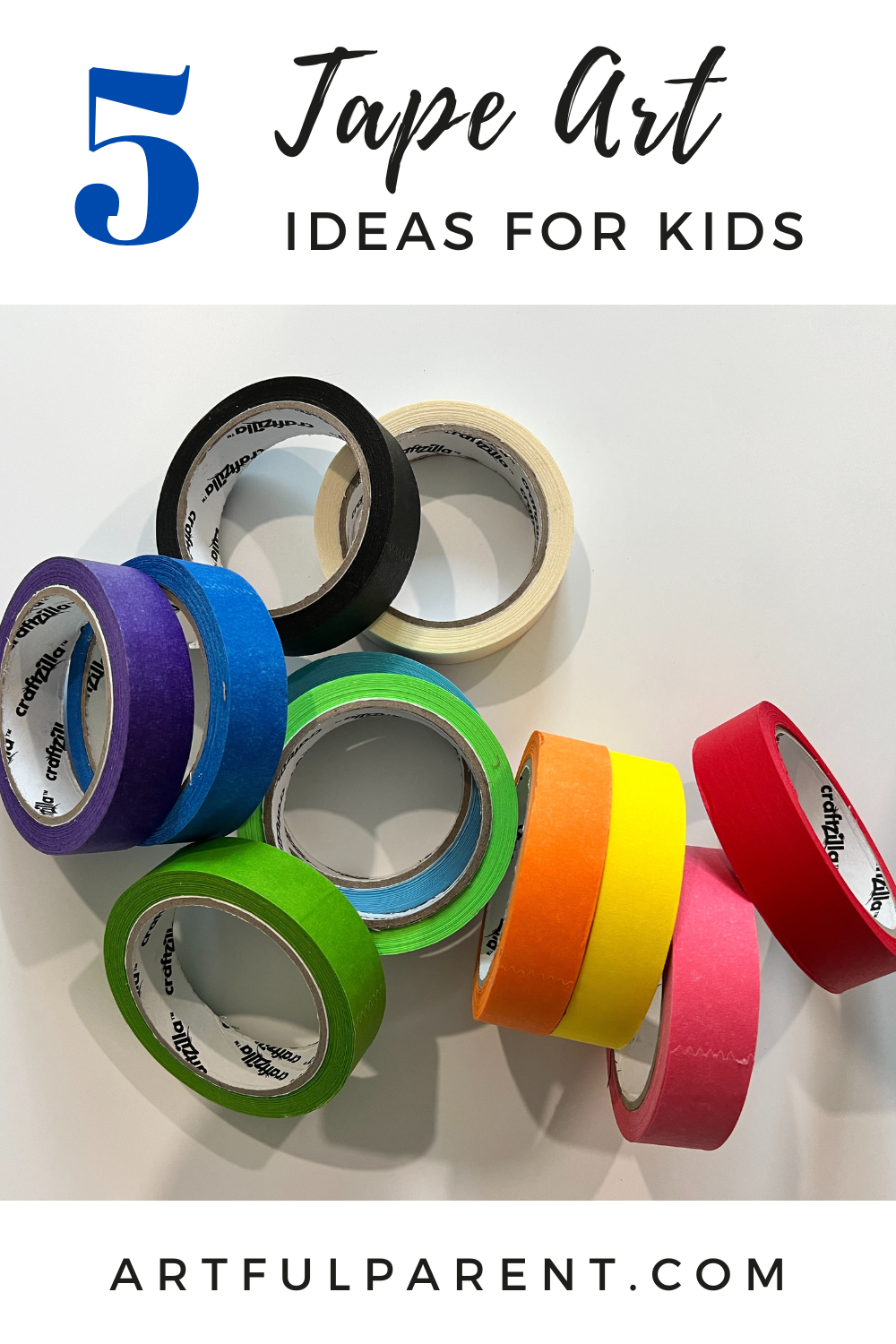 5 Tape Art Ideas for Kids
